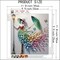 5D Diamond Painting Kits,Elegant Lady Peacock Feather Dress with Umbrella Special Shape Diamond Art Kits for Beginners,DIY Paint by Diamonds Crafts for Adults Home Wall Decor 12 X 12inch
